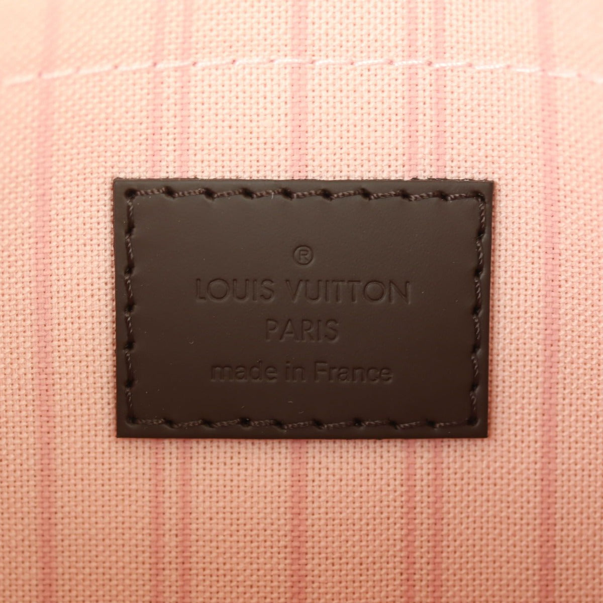 Louis Vuitton Neverfull MM Pochette Damier Ebene Stamp
