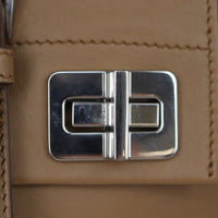 Prada City Calf Flap Satchel Hardware