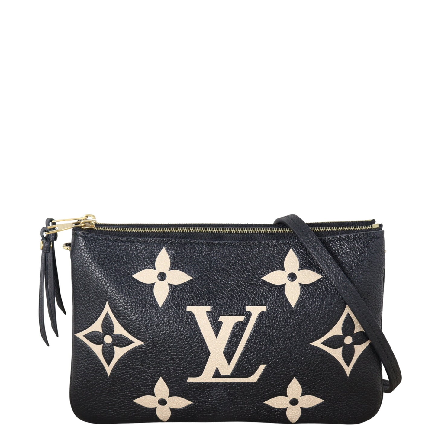 Louis Vuitton Double Zip Pochette Monogram Empreinte Giant Bicolour