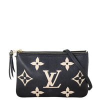 Louis Vuitton Double Zip Pochette Monogram Empreinte Giant Bicolour