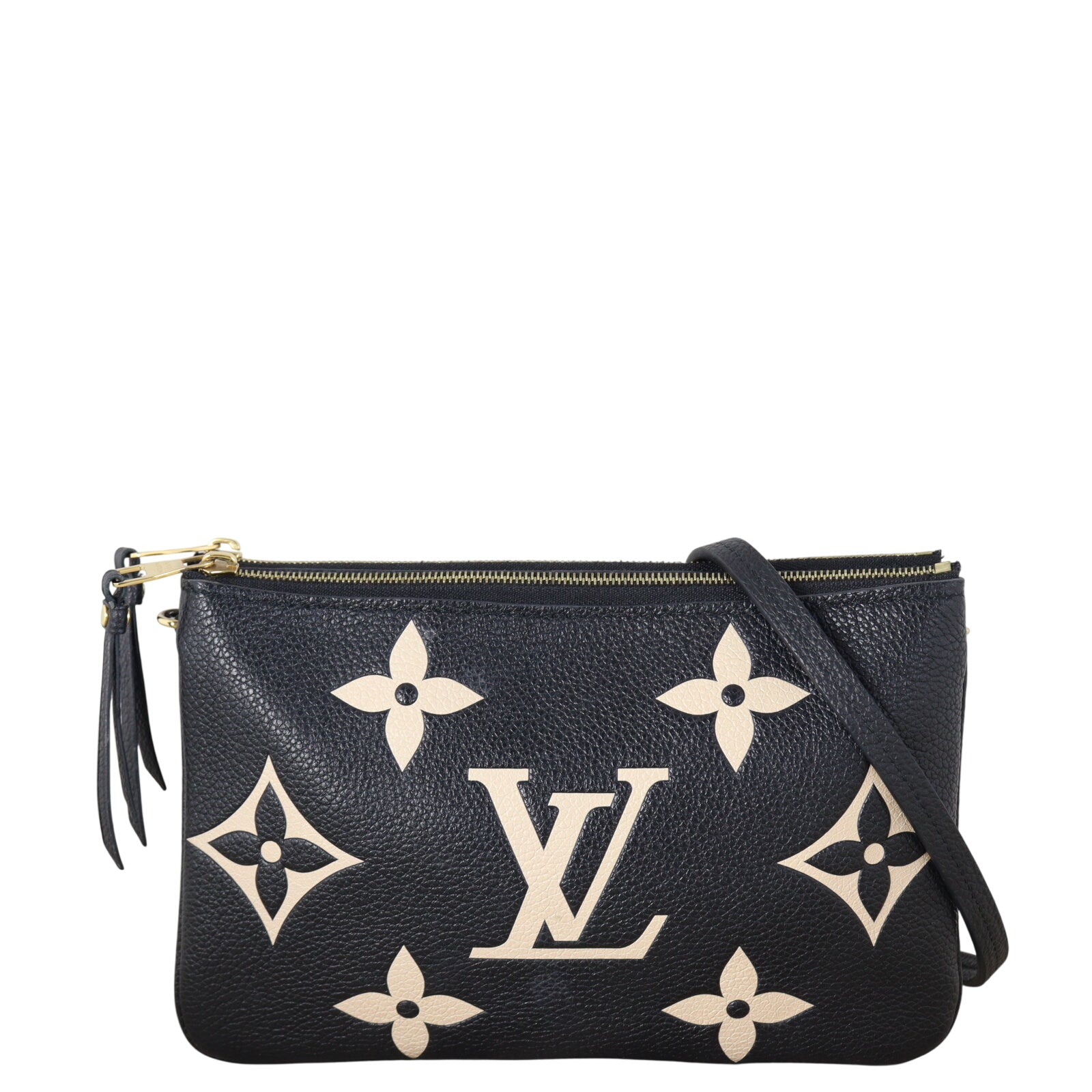 Louis Vuitton Double Zip Pochette Monogram Empreinte Giant Bicolour
