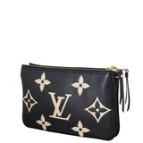 Louis Vuitton Double Zip Pochette Monogram Empreinte Giant Bicolour