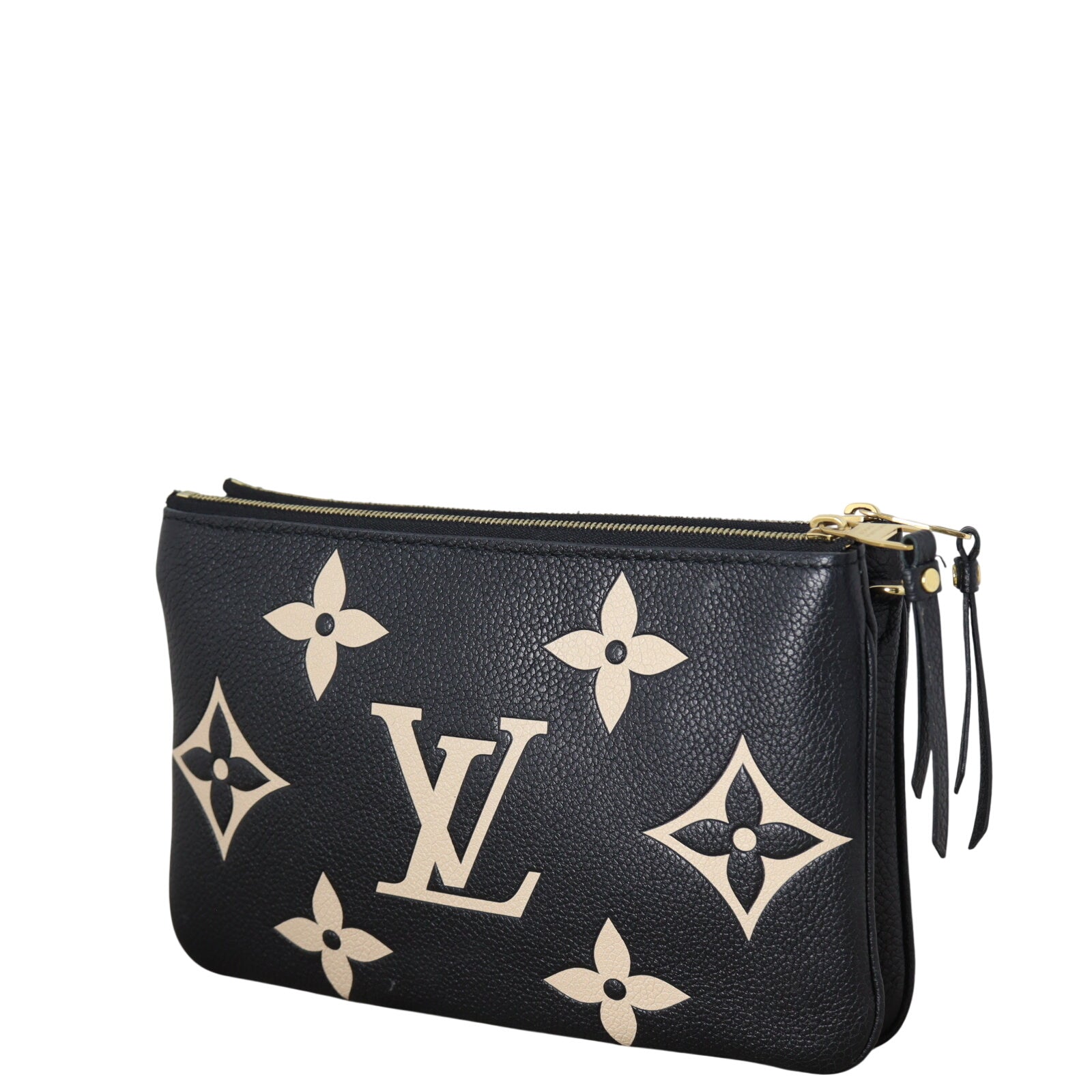 Louis Vuitton Double Zip Pochette Monogram Empreinte Giant Bicolour