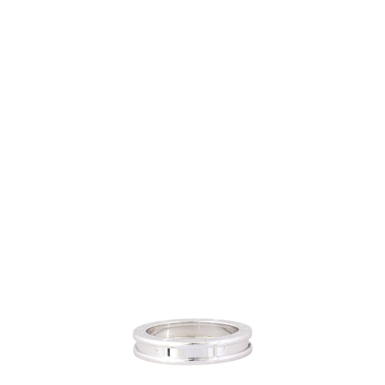 Bvlgari B.Zero1 18k White Gold One Band Ring