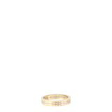 Cartier Vendome Louis Cartier Wedding Ring 18k White, Rose & Yellow Gold