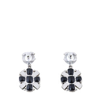 Chanel CC Enamel Drop Earrings