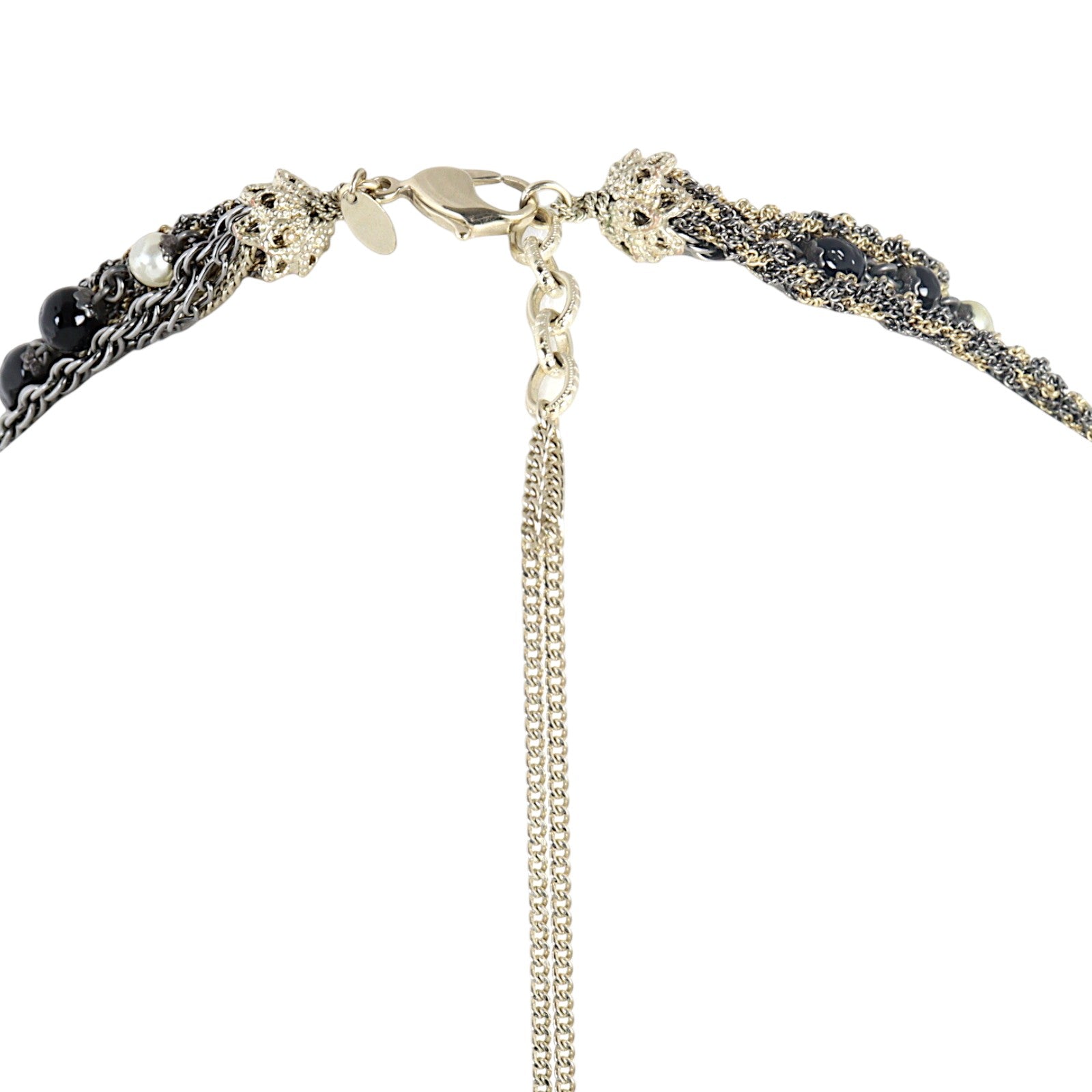 Chanel CC Pearl and Bead Multi Strand Long Necklace