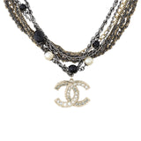 Chanel CC Pearl and Bead Multi Strand Long Necklace