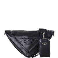 Prada Triangle Leather Shoulder Bag