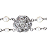 Chanel Crystal CC Pearl Bracelet