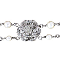 Chanel Crystal CC Pearl Bracelet