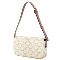 Celine Triomphe Claude Canvas Shoulder Bag