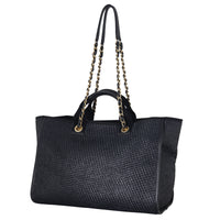 Chanel Deauville Large Tote Leather Raffia