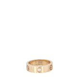Cartier Love Ring Classic 18k Rose Gold 3 Diamonds
