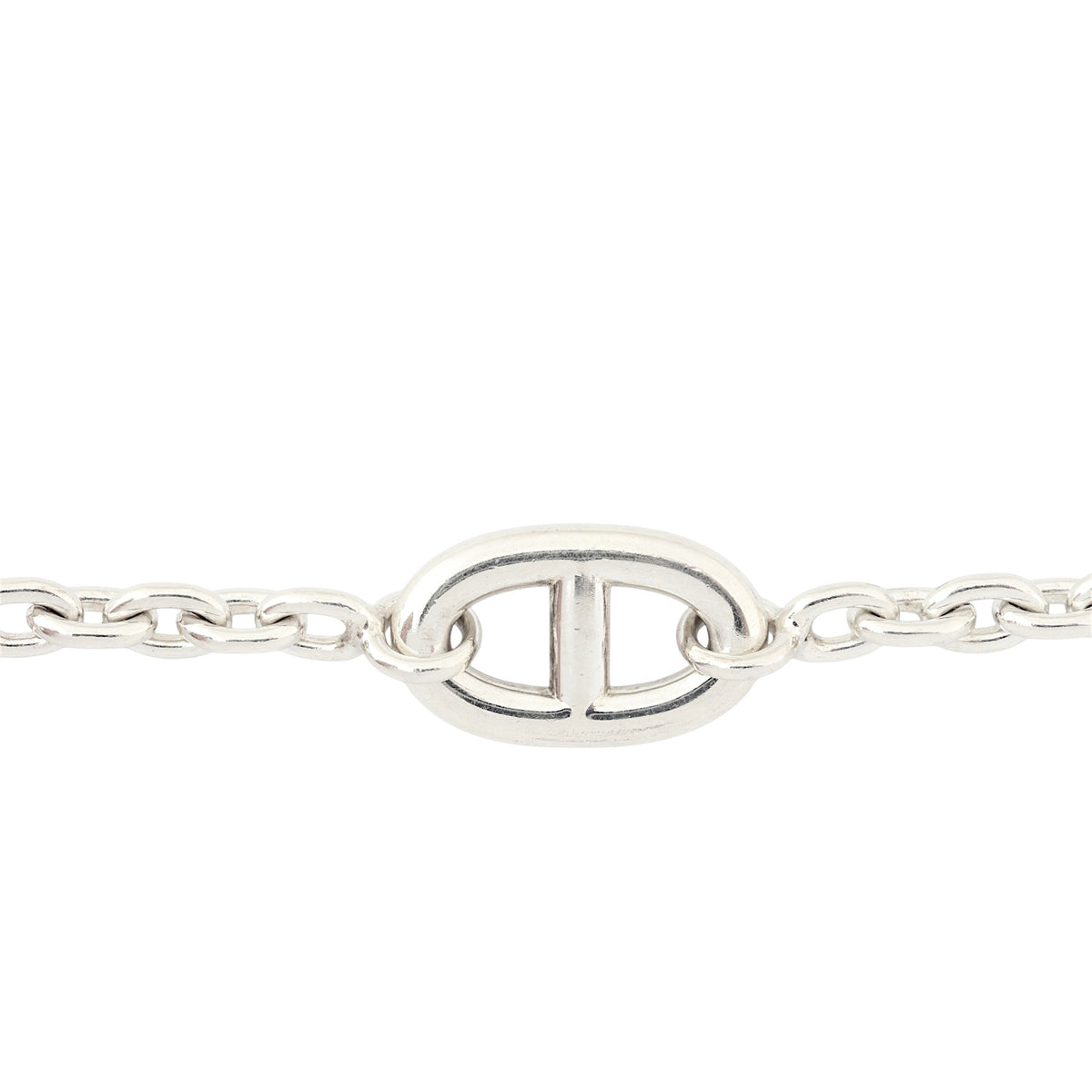 Hermes Farandole Sterling Silver Long Necklace 160