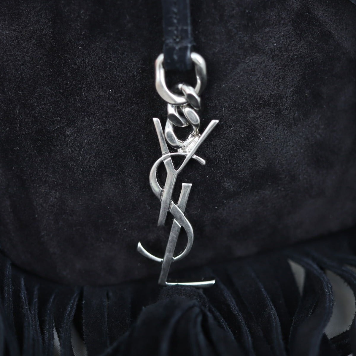 Saint Laurent Anita Suede Fringe Mini Hardware
