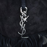 Saint Laurent Anita Suede Fringe Mini Hardware
