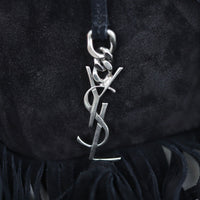 Saint Laurent Anita Suede Fringe Mini Hardware
