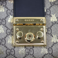 Gucci GG Supreme Bees Medium Padlock Tote Hardware
