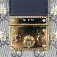 Gucci GG Supreme Bees Small Padlock Tote Hardware
