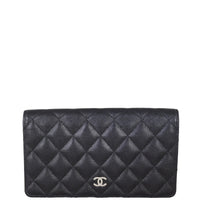 Chanel Classic CC Yen Wallet | Black Caviar