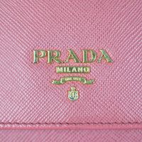 Prada Saffiano Metal Wallet on Strap Hardware
