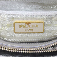 Prada Saffiano Lux Bauletto Tote Stamp
