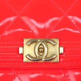 Chanel Boy Patent Long Flap Wallet Hardware