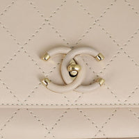 Chanel Calfskin CC Quilted Flap Bag Hardware

