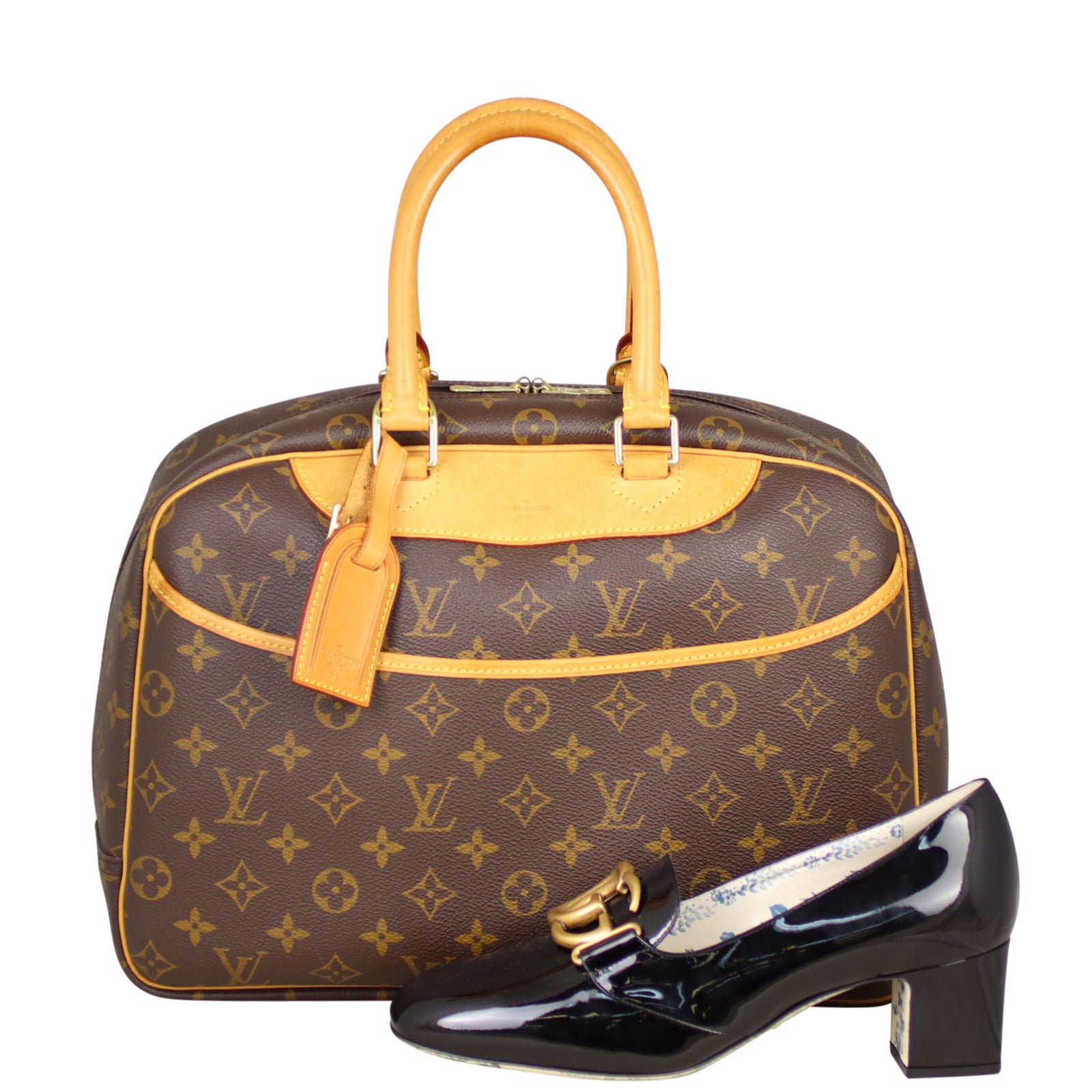 Louis Vuitton Deauville Bowling Vanity Monogram Shoe