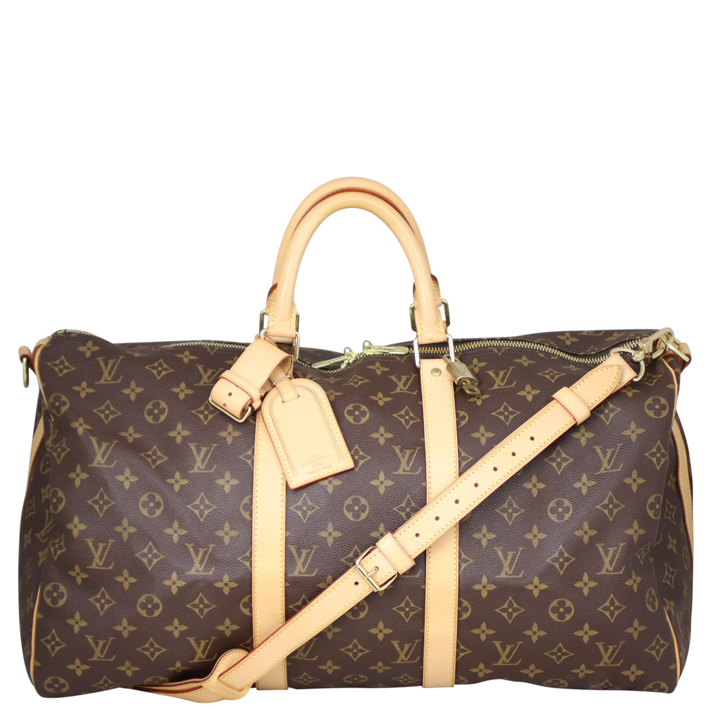 Louis Vuitton Keepall 50 Bandouliere Monogram Front