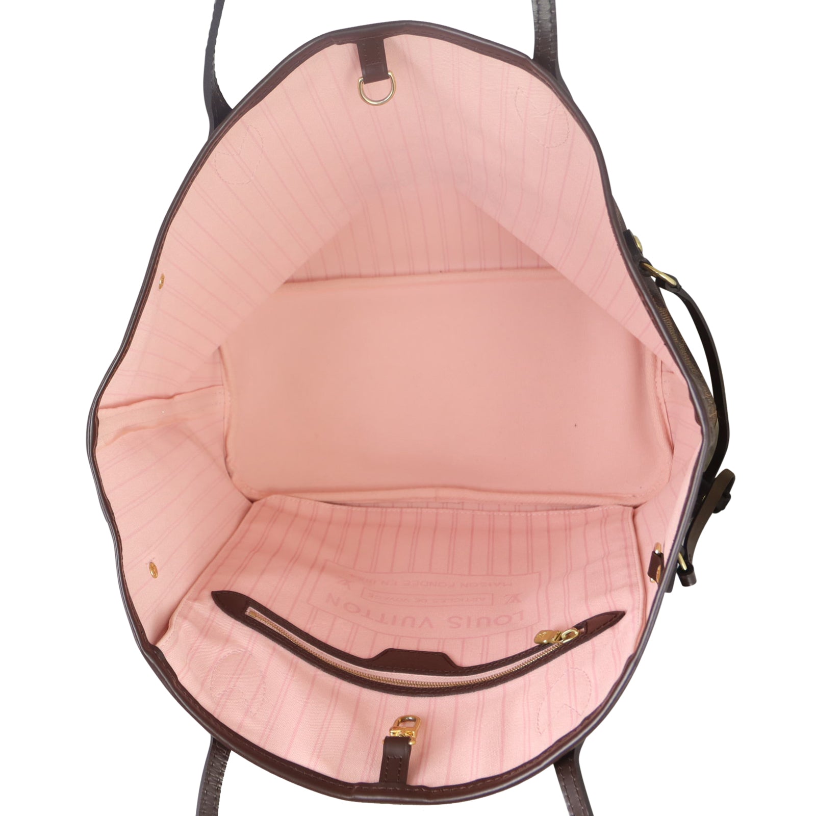 Louis Vuitton Neverfull MM Damier Ebene Whole interior