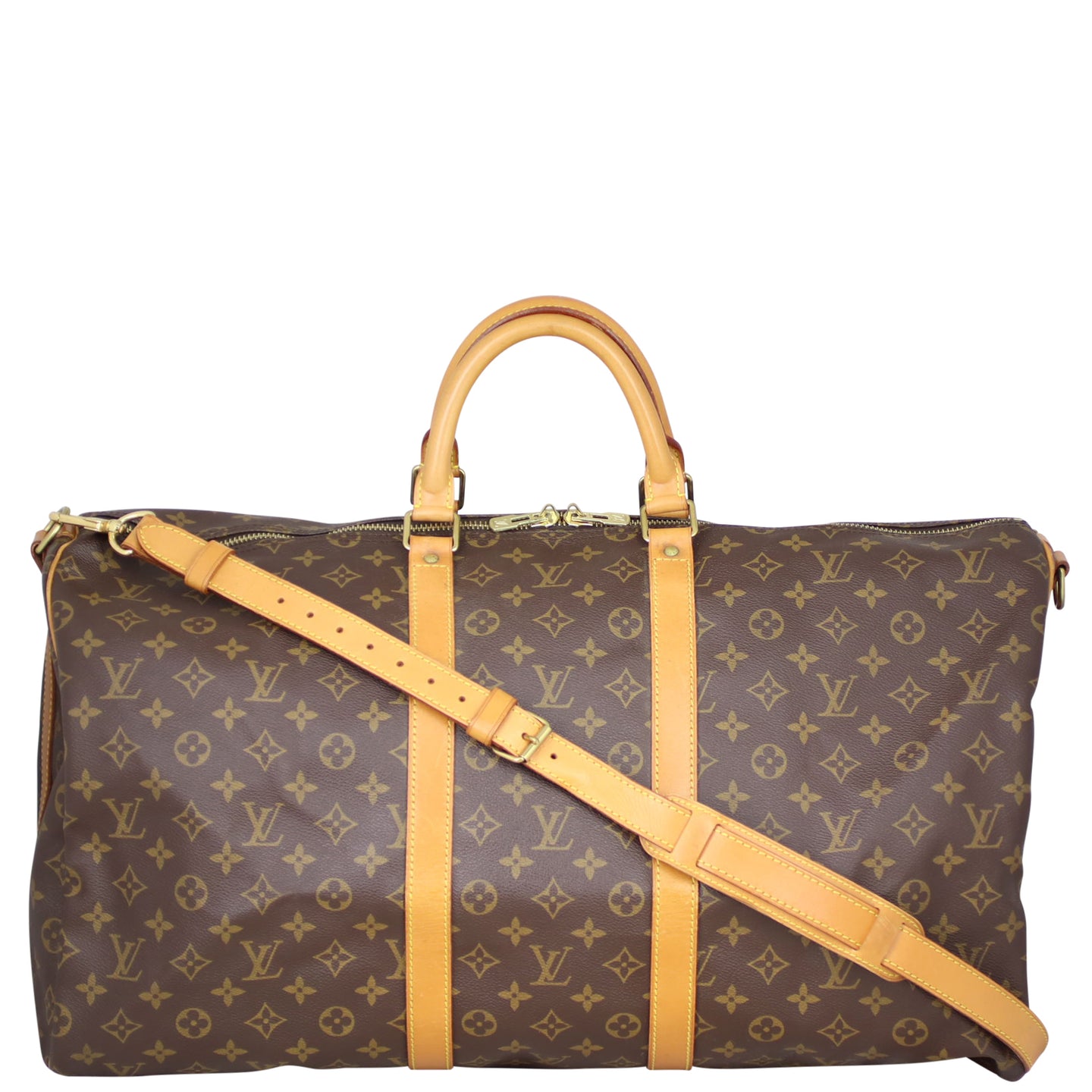 Louis Vuitton Keepall 55 Bandouliere Monogram Front