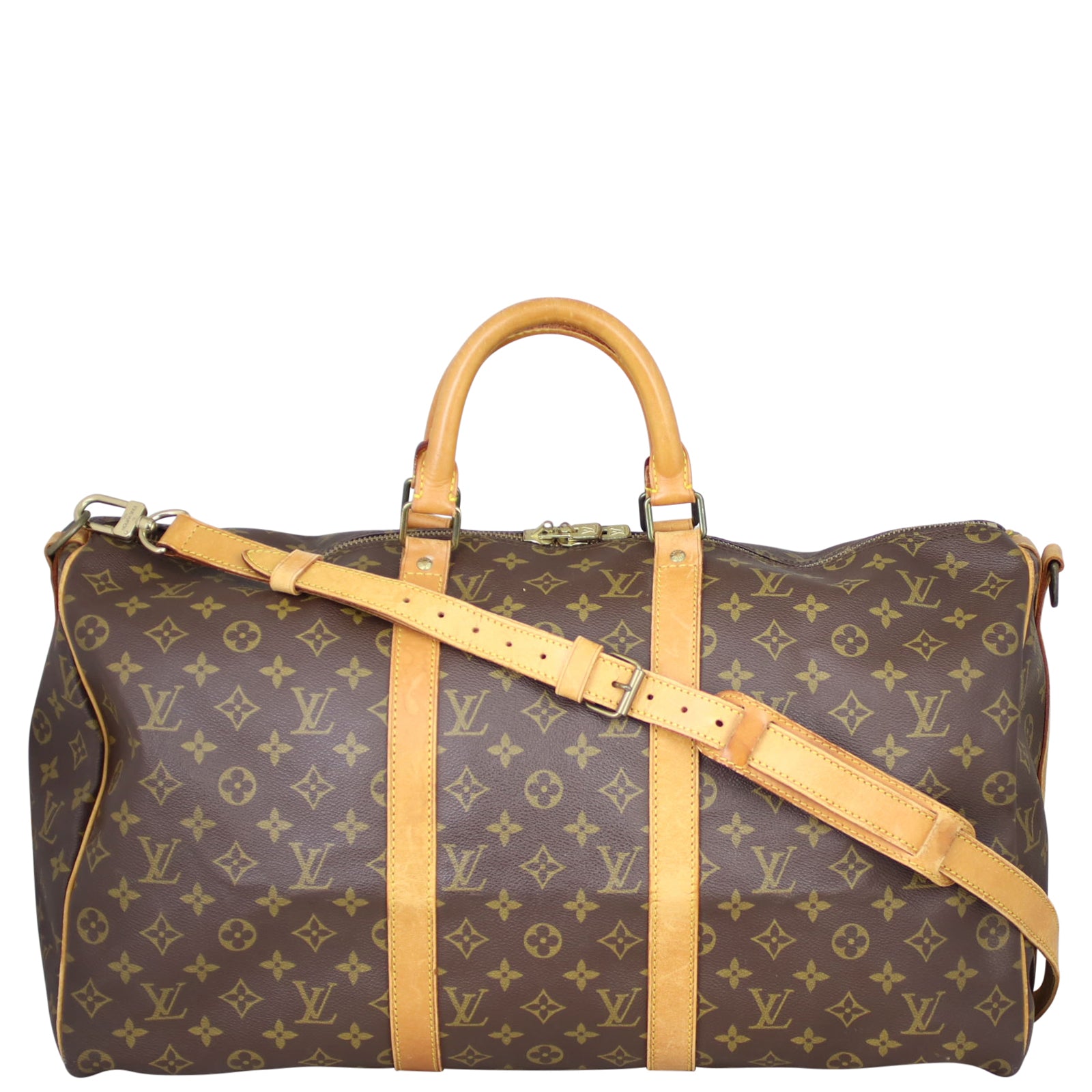 Louis Vuitton Keepall 50 Bandouliere Monogram Front