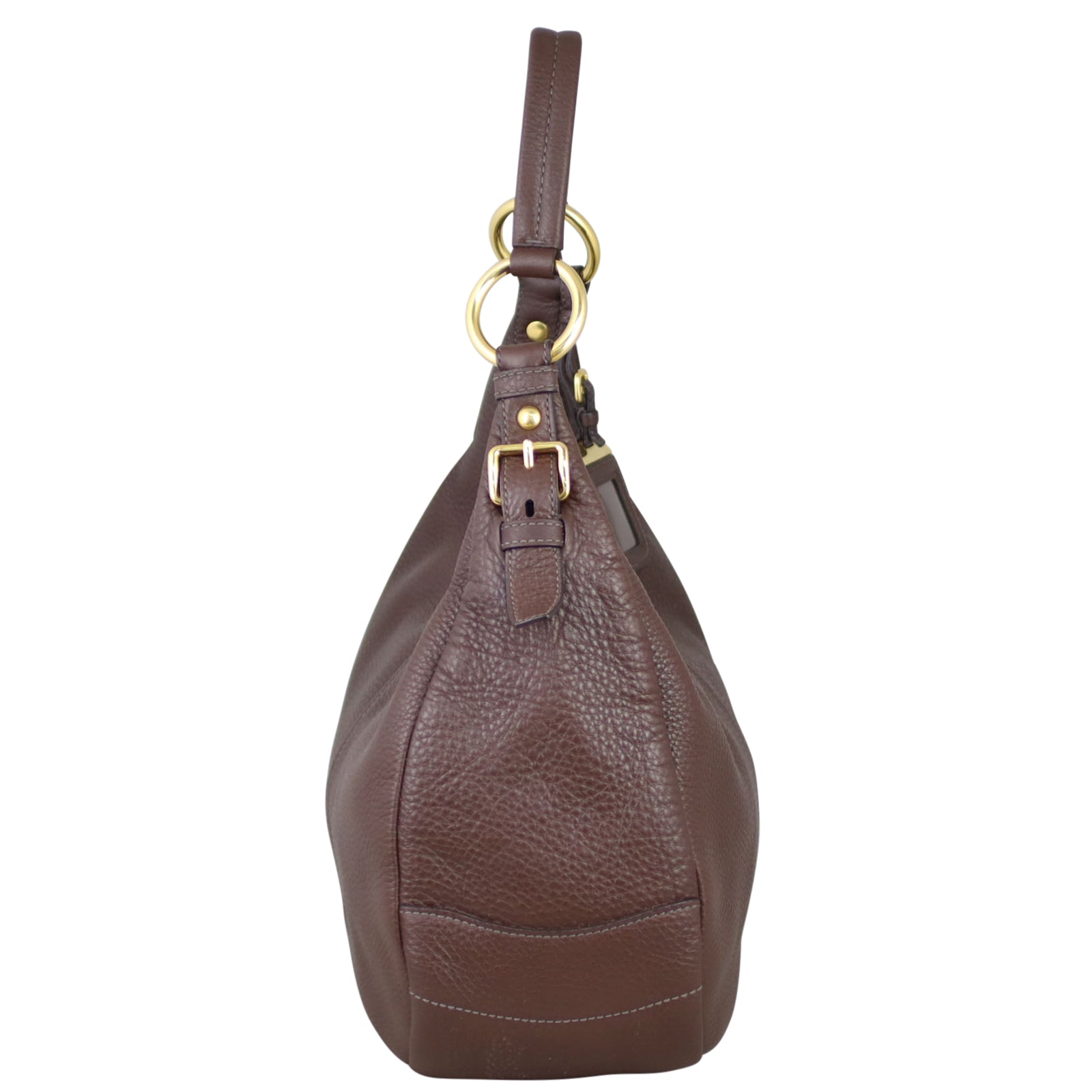 Prada Vitello Daino Hobo Side