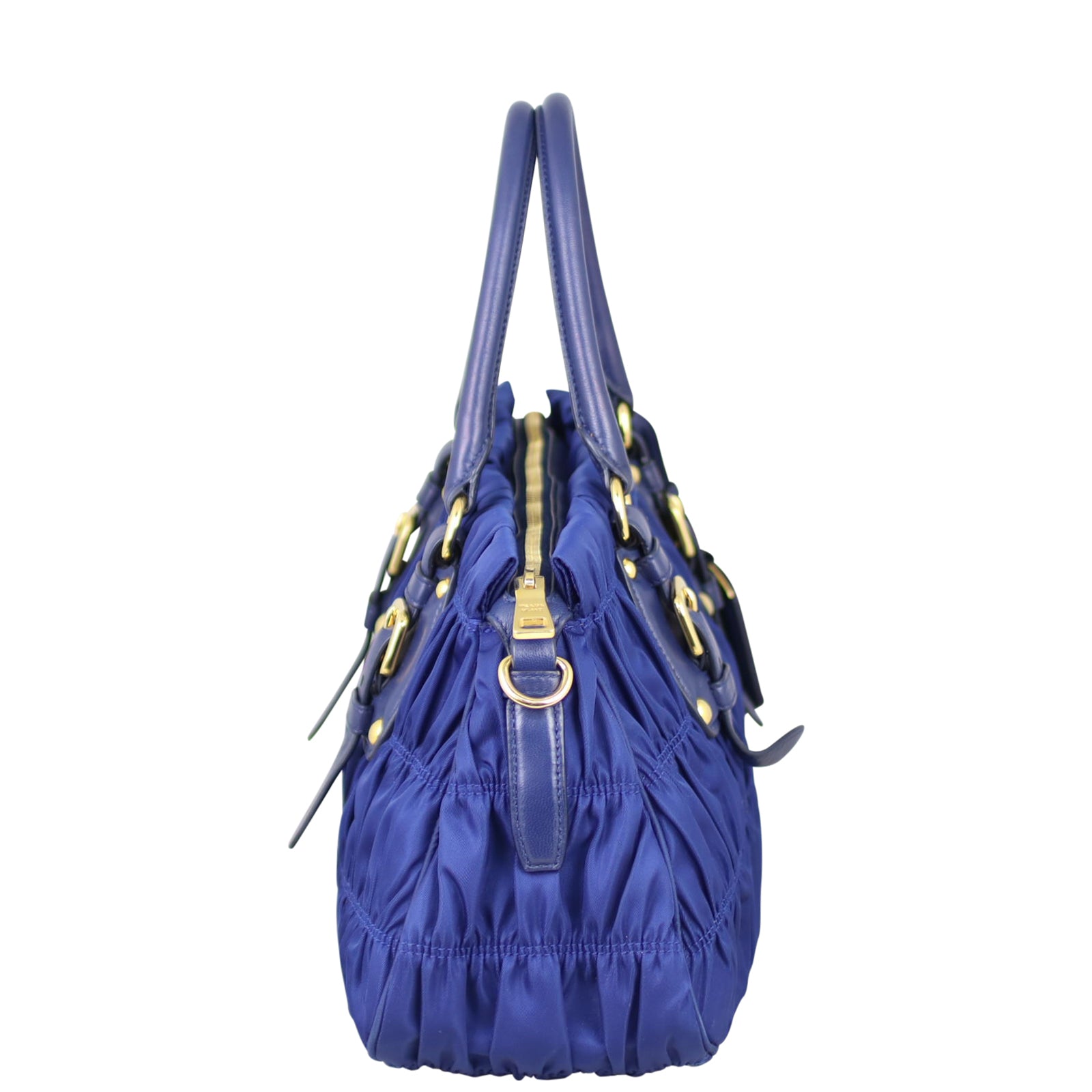 Prada Tessuto Gaufre Small Tote Side