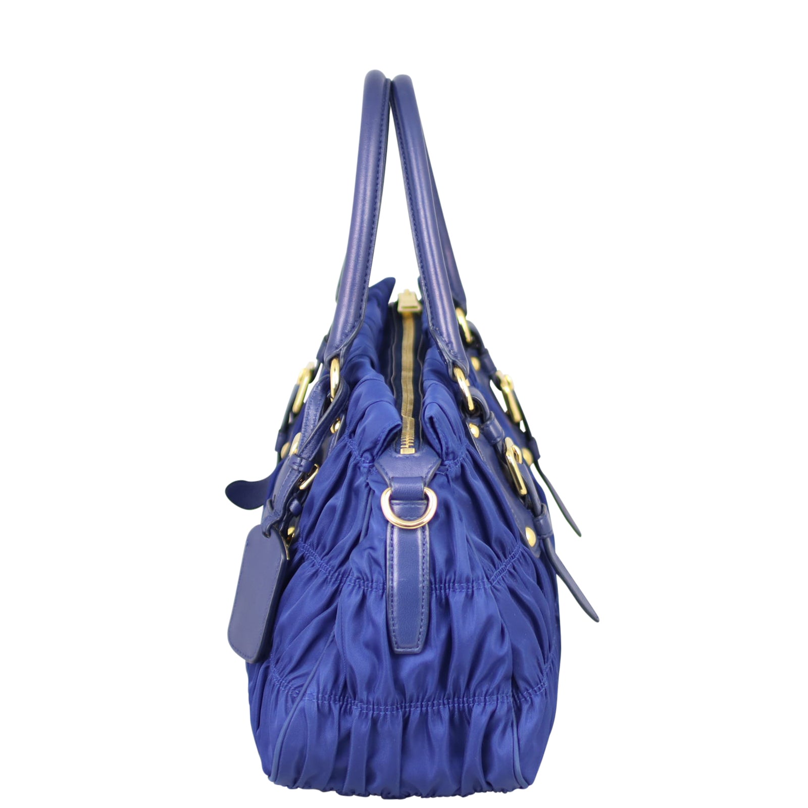 Prada Tessuto Gaufre Small Tote Side