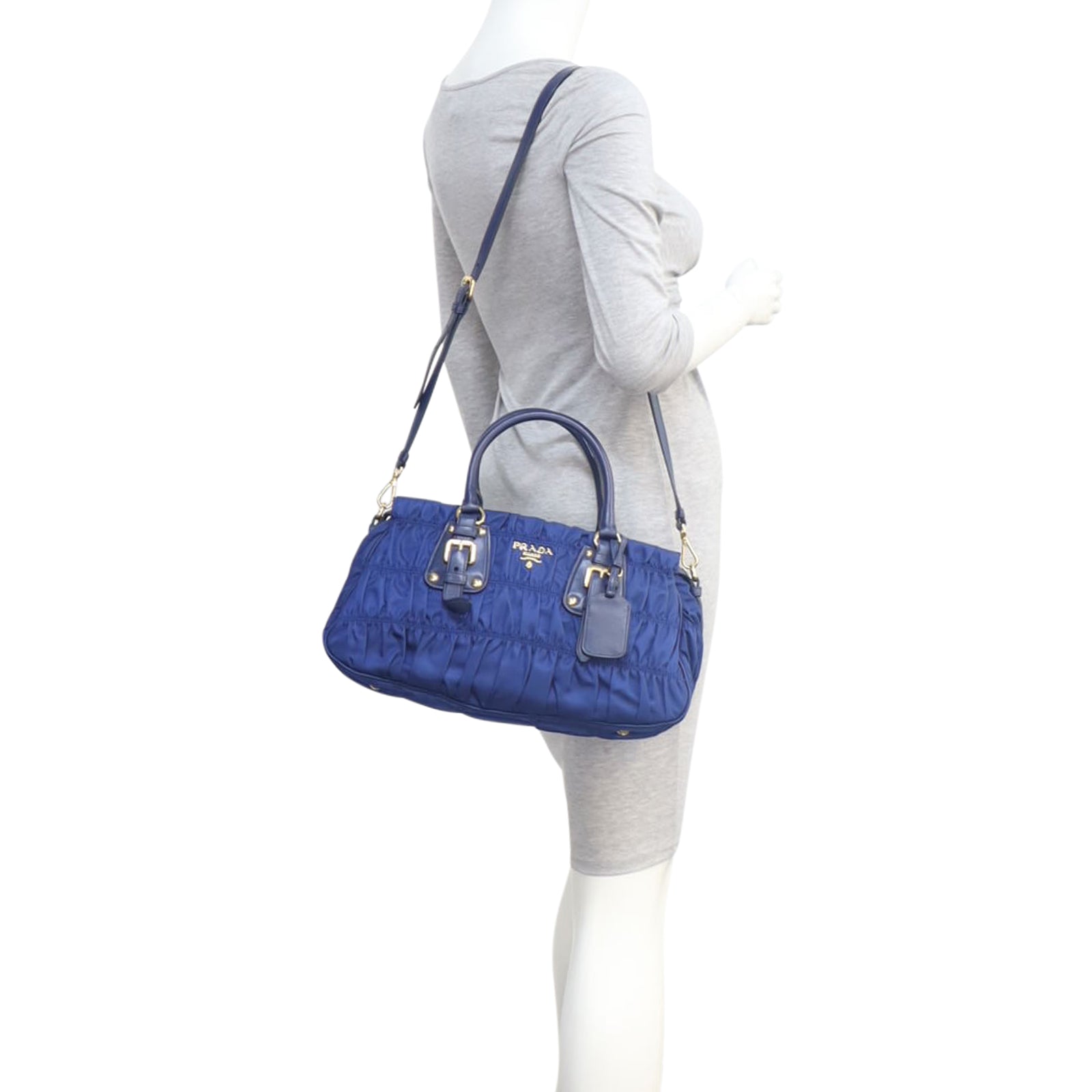 Prada Tessuto Gaufre Small Tote Mannequin