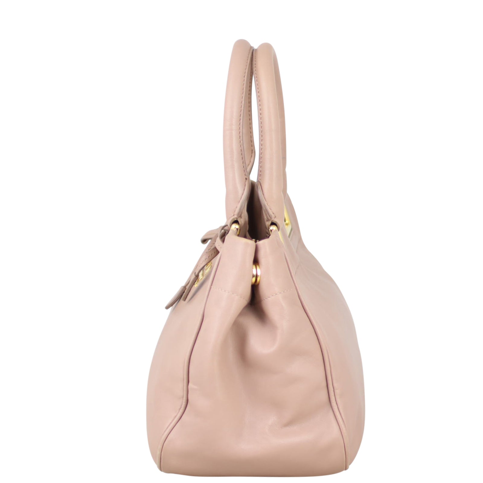 Prada Top Handle Crossbody Satchel Side