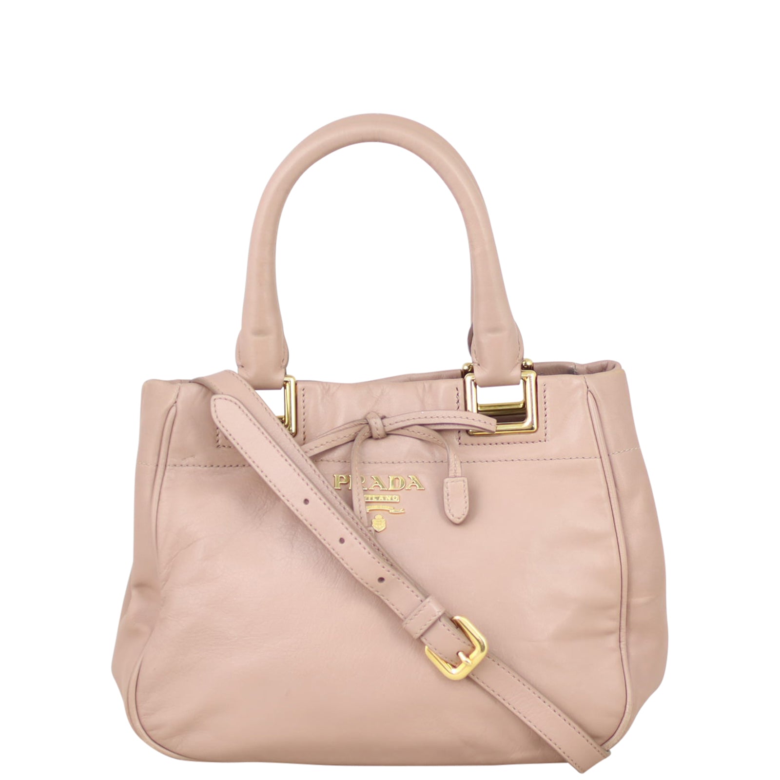 Prada Top Handle Crossbody Satchel Front