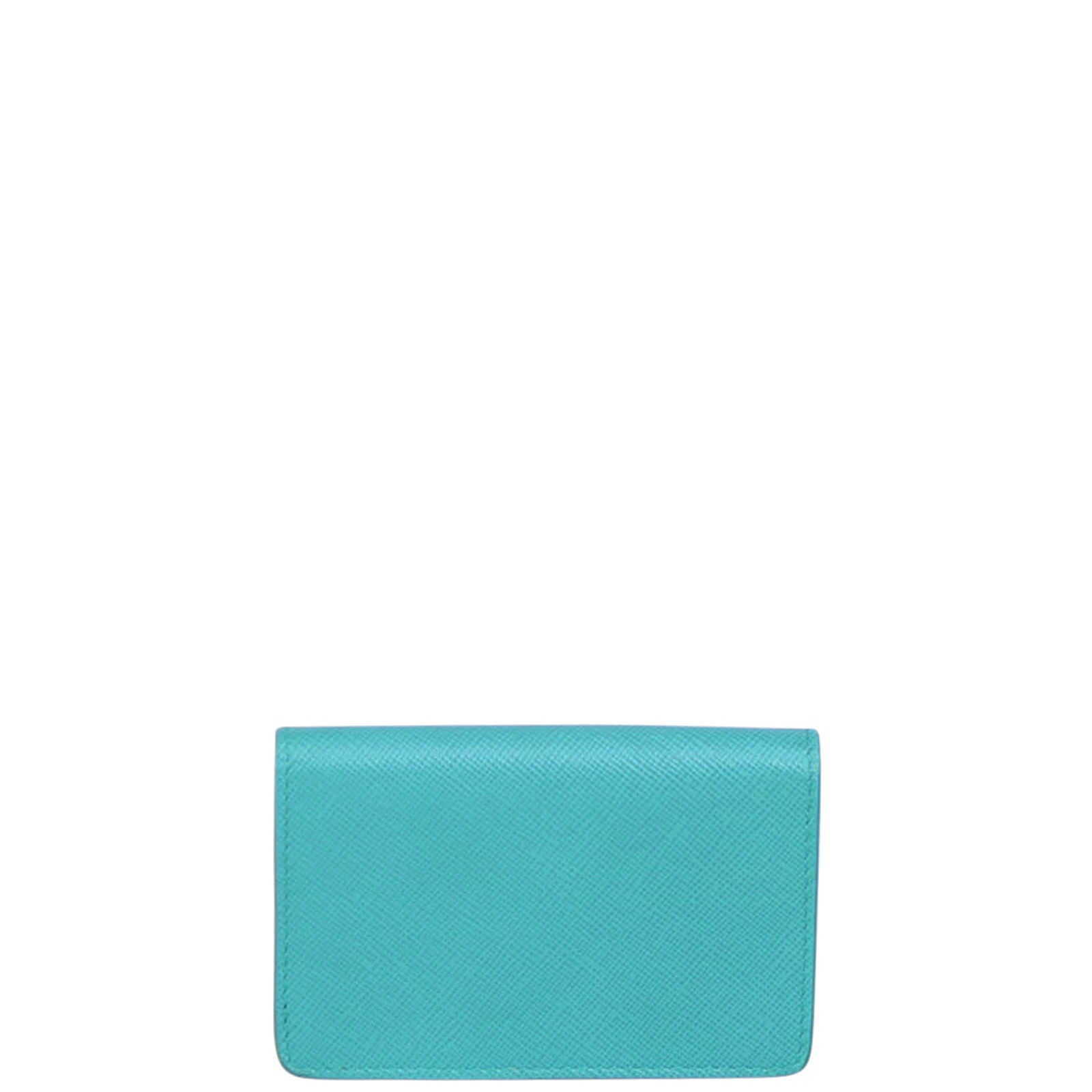Prada Saffiano Compact Wallet Back