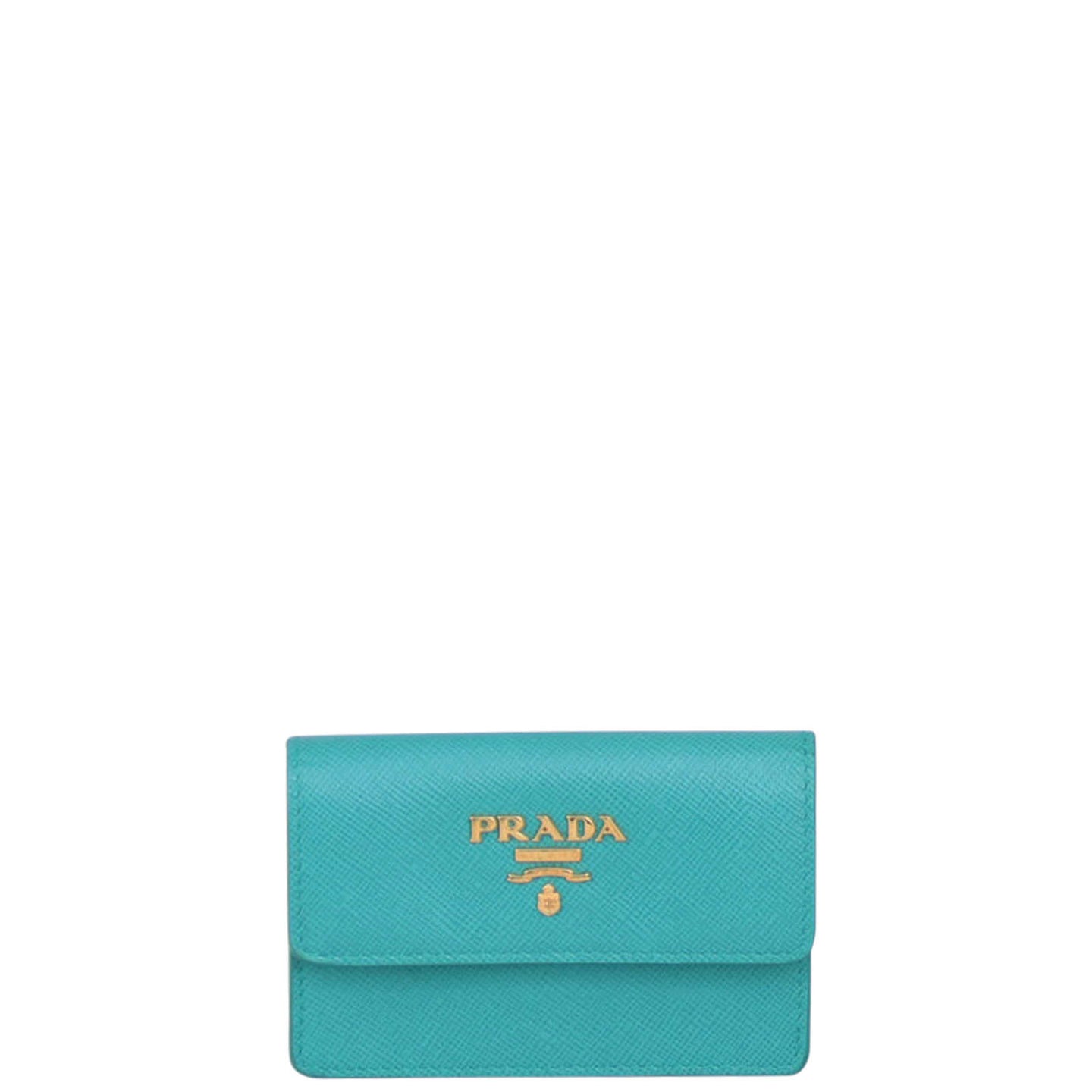 Prada Saffiano Compact Wallet Front