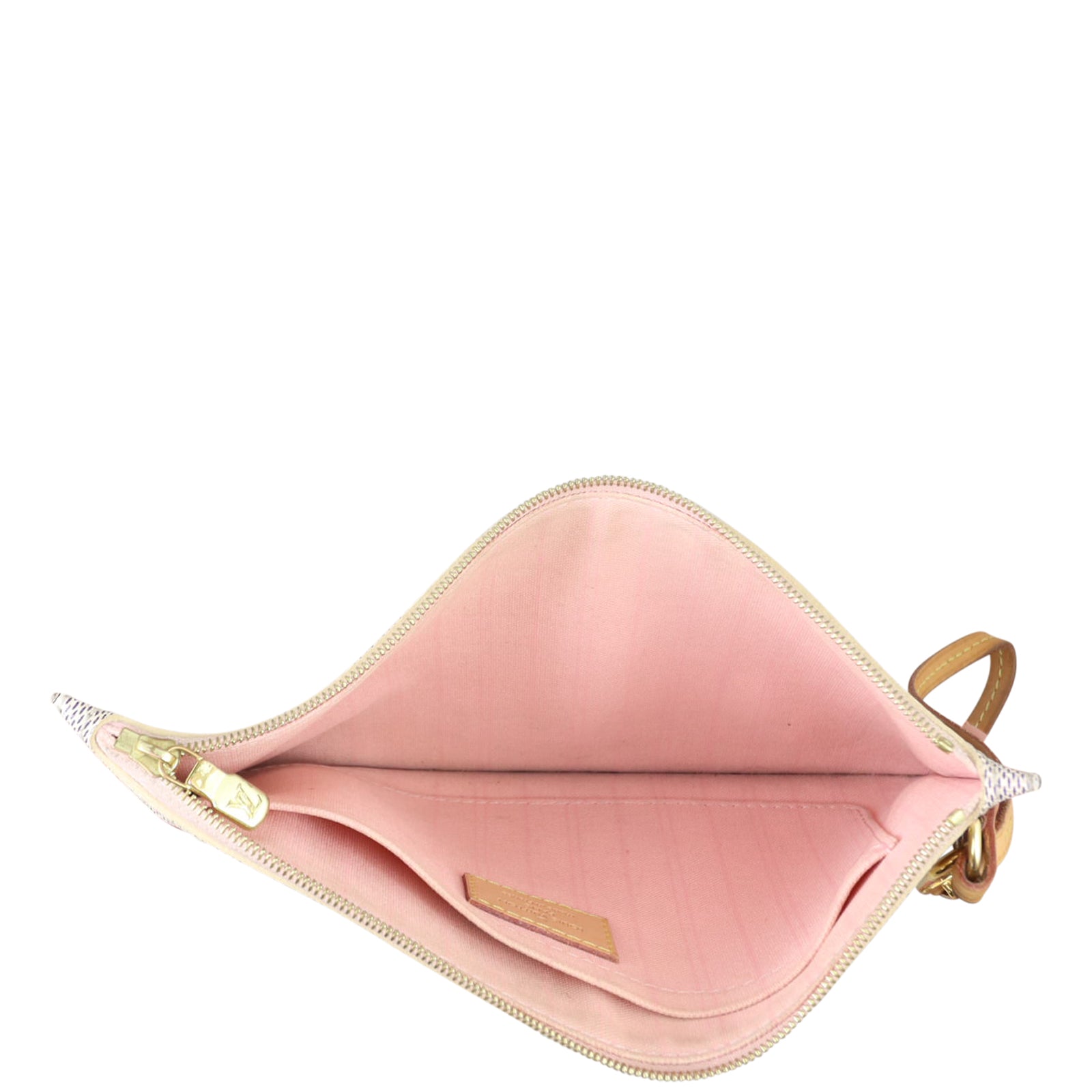 Louis Vuitton Neverfull Pochette Damier Azur Whole interior