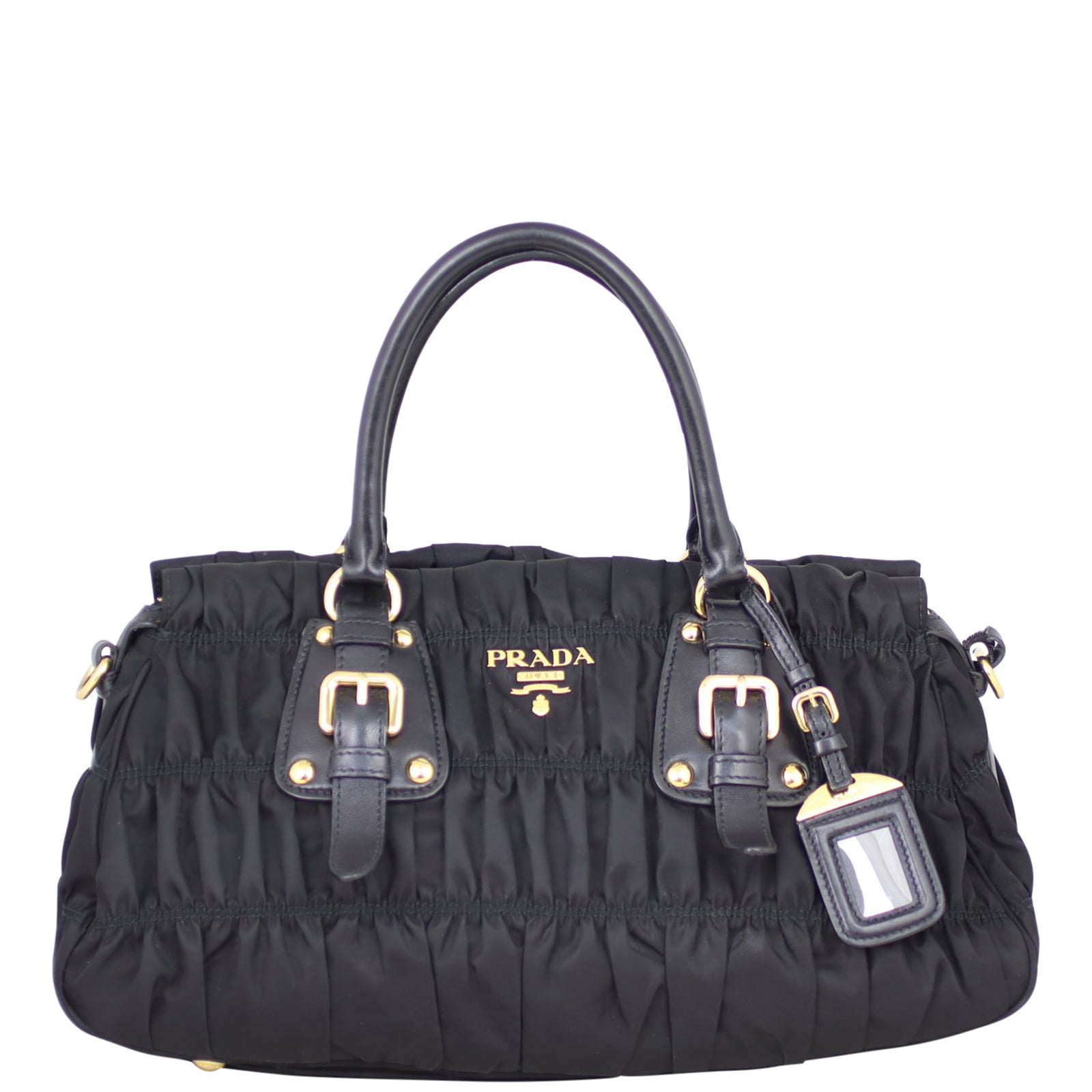 Prada Tessuto Gaufre Tote Front