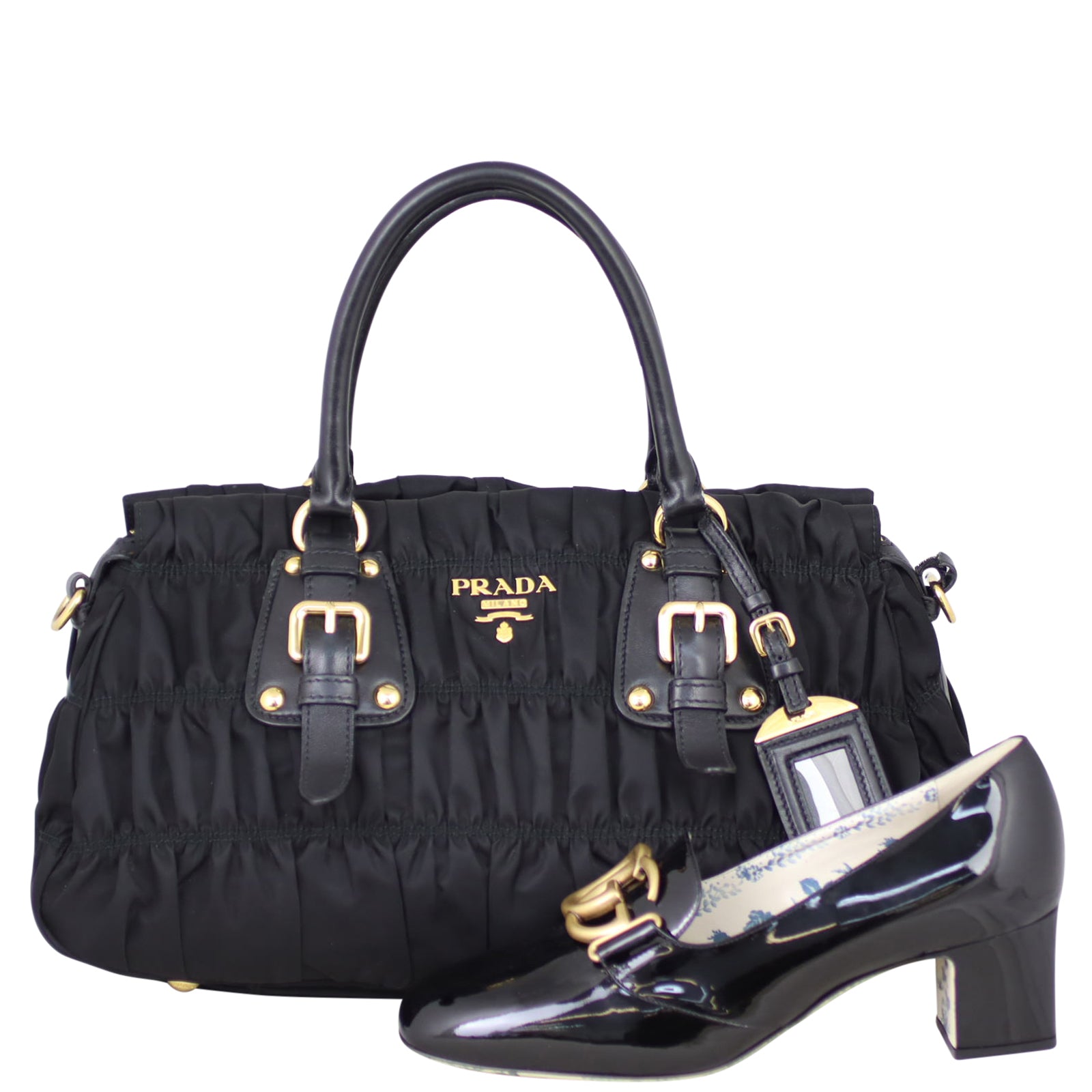 Prada Tessuto Gaufre Tote Shoe