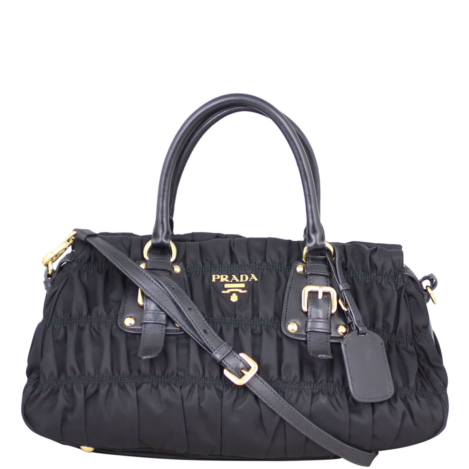 Prada Tessuto Gaufre Tote Front