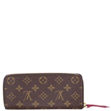 Louis Vuitton Clemence Wallet Monogram Fuchsia Back