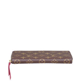 Louis Vuitton Clemence Wallet Monogram Fuchsia Base