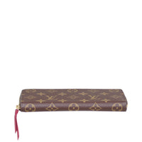 Louis Vuitton Clemence Wallet Monogram Fuchsia Base