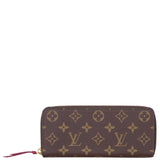 Louis Vuitton Clemence Wallet Monogram Fuchsia Front